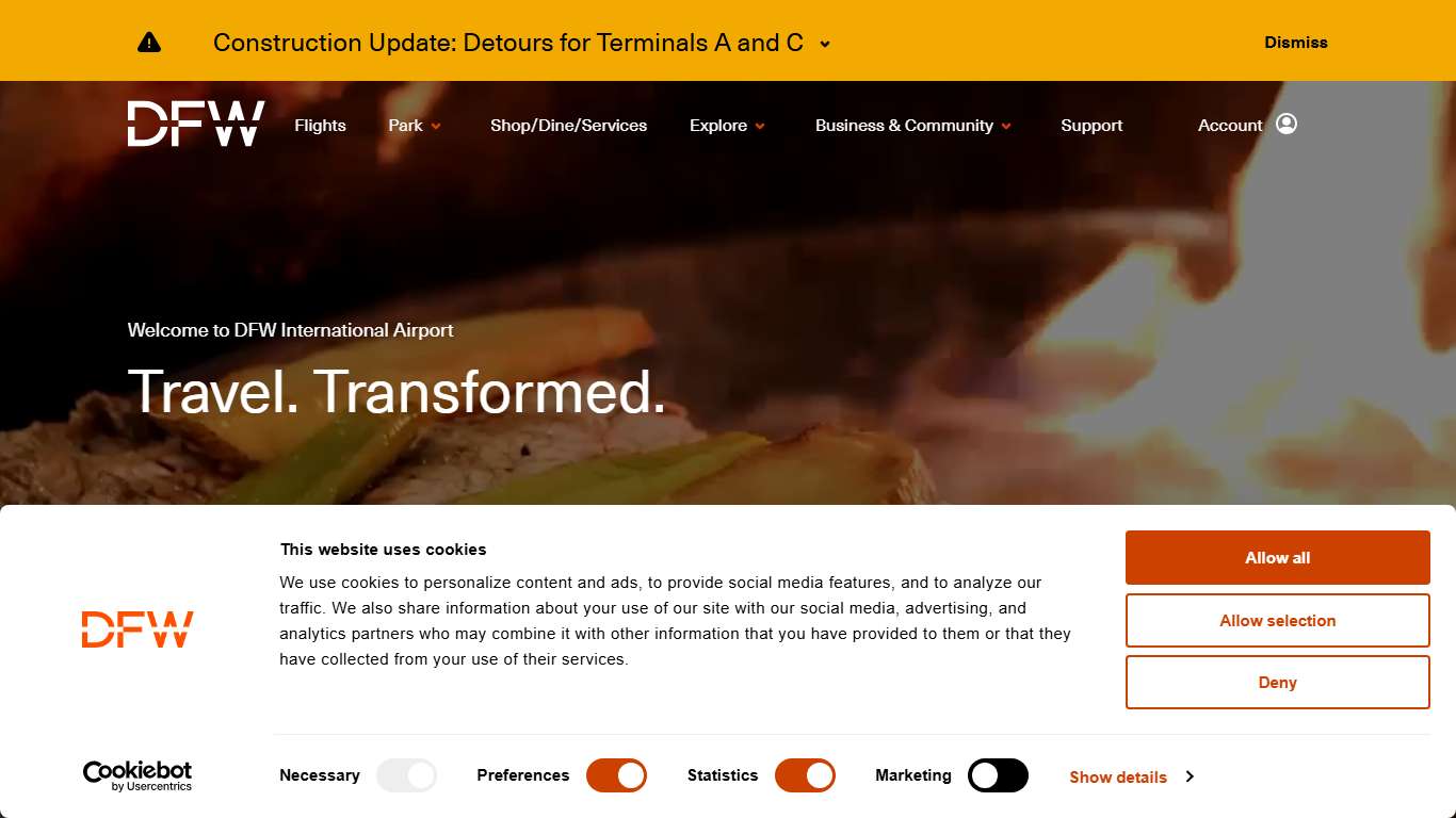 Welcome to Dallas Fort Worth International Airport